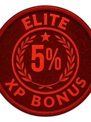 Elite XP Bonus Badge – 5% Lifetime XP Bonus
