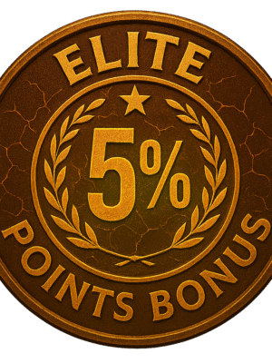 Elite Points Bonus Badge – 5% Lifetime Points Bonus