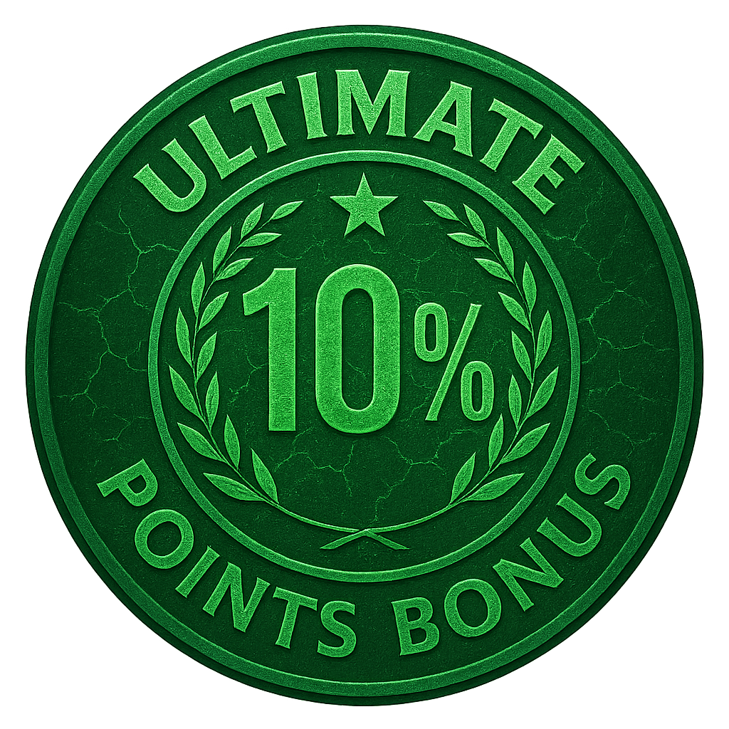 Ultimate Points Bonus Badge – 10% Lifetime Points Bonus