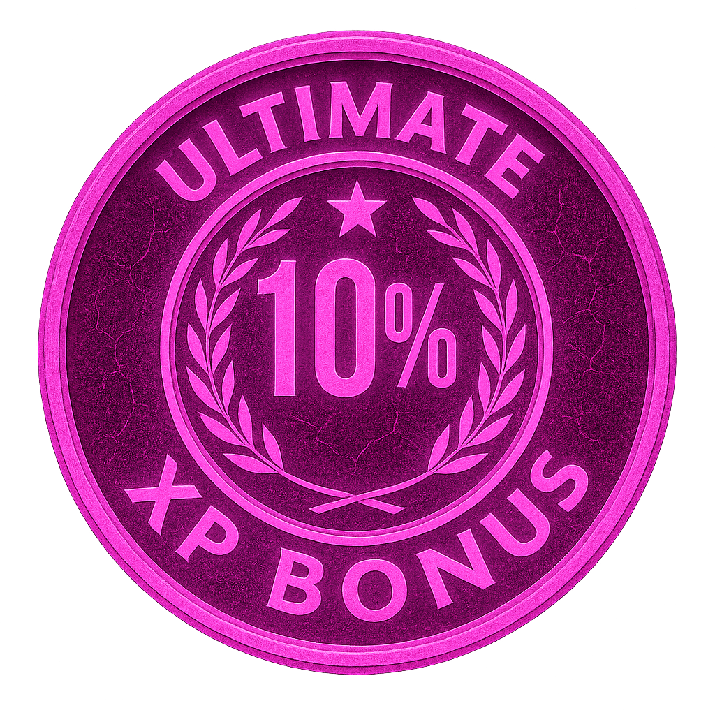Ultimate XP Bonus Badge – 10% Lifetime XP Bonus